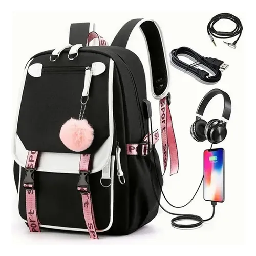 Mochila con cargador de celular sale