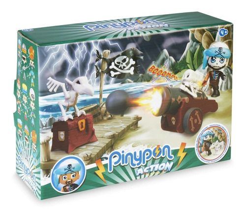 Muñeco Pinypon Action Cañon De Pirata Con Lanzador 