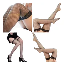 Comprar Pantis Medias Lenceria Color Negro Portaligas
