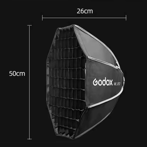 Iluminador Led Godox Ml100bi Com Soft Box Octa 50cm E Tripé