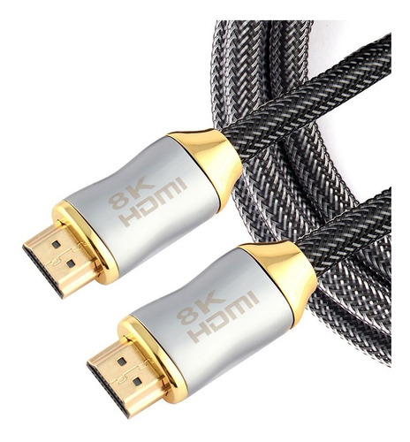 Cable Hdmi 2.1 8k / 4k Hdr Ultra Hd 48gpbs 3m Oro 120hz