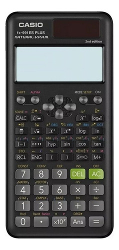 Calculadora científica Casio FX991es Plus - 417 funções, cor: cinza, ESPLUS