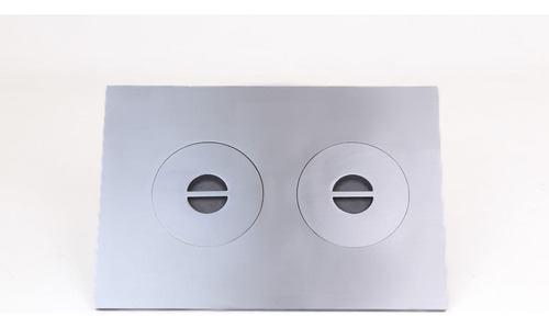 Placa de estufa de leña de aluminio pulido 47x85