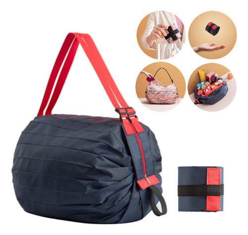 Bolso De Hombro Plegable Grande Para Viajes Y Compras