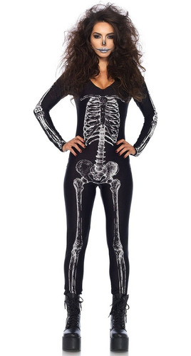 Disfraz De Esqueleto Para Mujer Talla: M Halloween