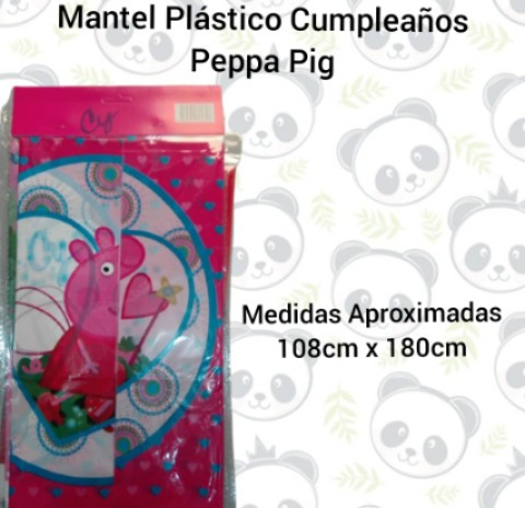 Imagen 1 de 1 de Mantel Plástico Decoración Fiesta Cumpleaños Peppa Pig