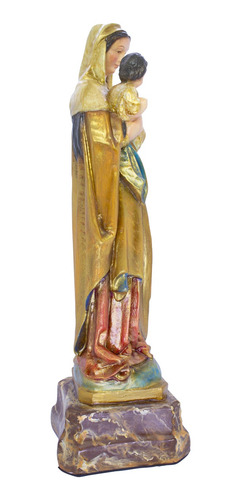 Imagem 4 de 6 de Escultura Imagem Nossa Senhora Do Divino Amor 29cm
