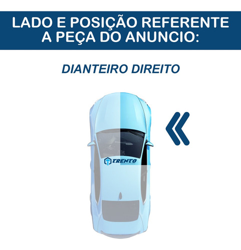 Guia De Vidro Lateral Trilho Porta Escort Direito