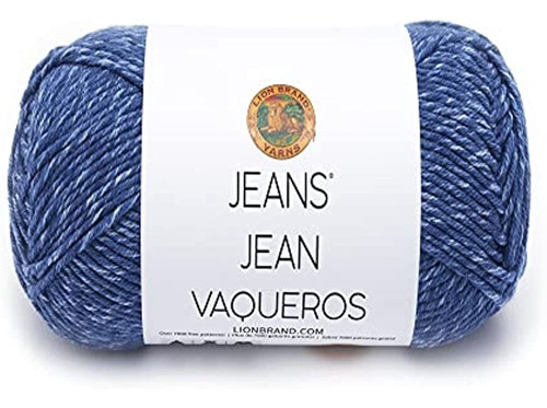 (1 Ovillo) Lion Brand Yarn Jeans Yarn, Stonewash