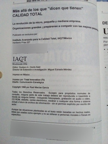 Calidad Total. Raúl García (Usado)