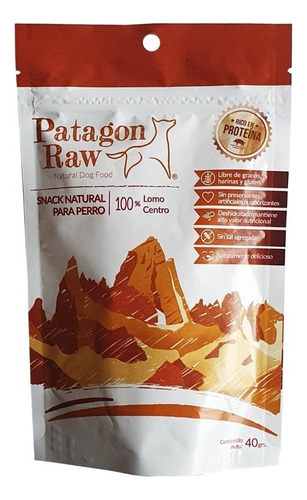 Snack Natural Para Perros Patagon Raw Lomo