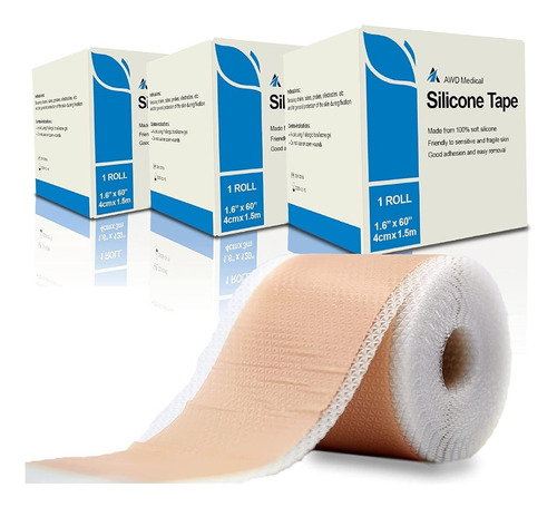 Awd Soft Silicone Gel Tape Scar Removal 3 Rollos Msi