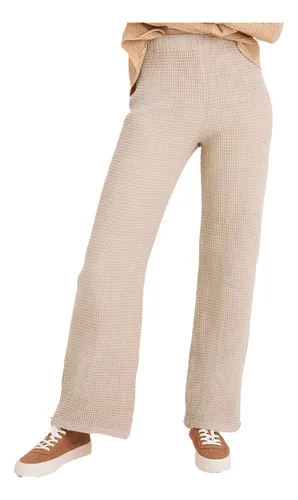 Pantalon palazzo de algodon hot sale