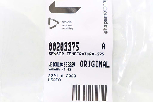 Sensor Temperatura Yamaha Mt 03 21-23 (375) (Usado)