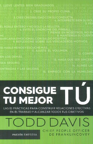 Libro Consigue Tu Mejor Tú De Todd Davis