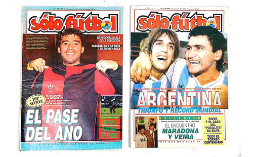 Lote Revistas Solo Futbol Y Superfutbol Del 85 Al 99 131 Ej.