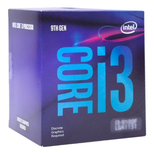 Procesador Intel Core I3-9100, 3.60 Ghz, 6 Mb Caché Lga1151