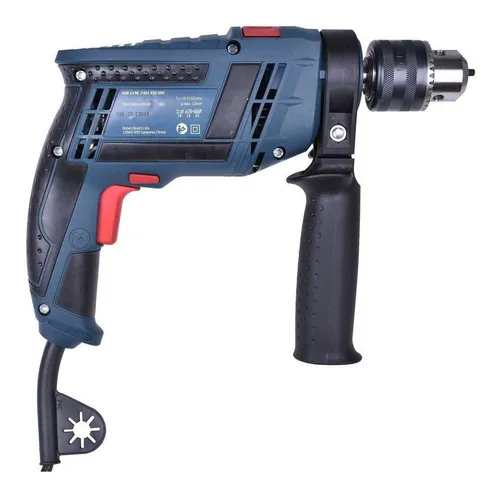 Imagem 3 de 4 de Furadeira elétrica de impacto e parafusadeira Bosch Professional GSB 13 RE 2800rpm 650W azul 127V com maleta de transporte + kit 5 brocas cyl-1