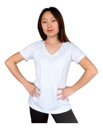 Outlet Remera Lina  Polycotton Escote En V - Aerofit Sw 