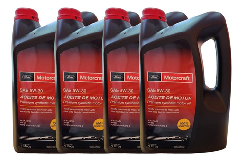 Aceite Ford Motorcraft 5w30 Sintético Caja 4 Unidades