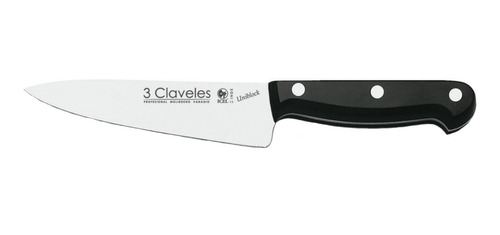 Cuchillo Tres Claveles Inox Uniblock 25cms Cocinero