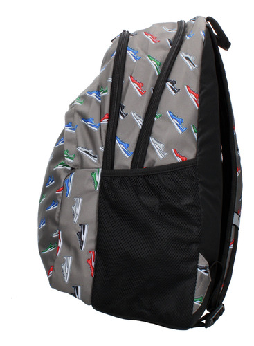 Mochila Puma Academy Con Compartimentos Amplios Color Gris