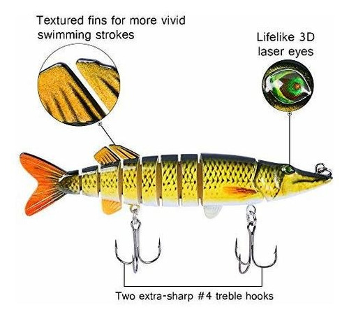 Sunlure Crankbait Señuelo Pesca Para Lucio Muskie