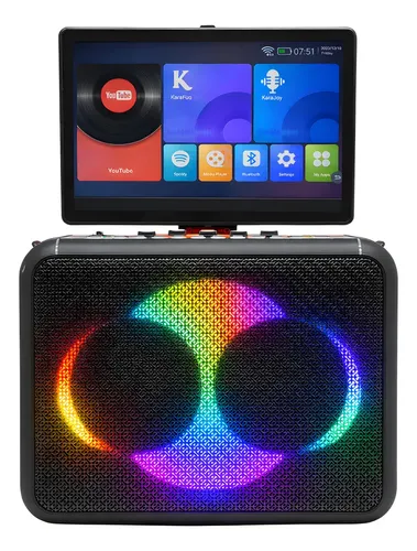 Caixa De Som Karaokê D-xk421 160w Rms Android Bluetooth Preto