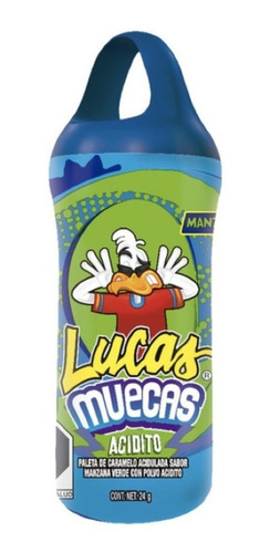 Imagen 4 de 5 de Lucas Muecas Aciditos, Manzana Verde Con 10 Pzs De 24g C/u
