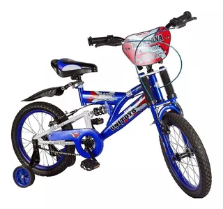 Bicicleta Infantil Unitoys Montana Aro 16 V-brakes Cor Azul