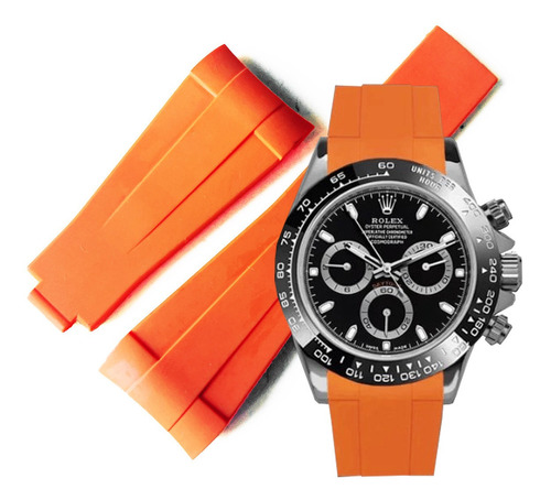 Correa Naranja 22mm Compatible Rolex Sea Dweller Y Otros