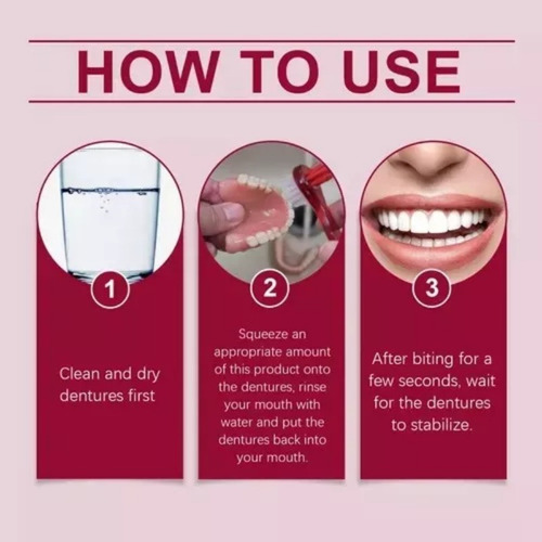 Nuevo Adhesivo Para Dentaduras Postizas Pegamento Para