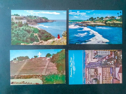 Cuatro Postales De California De Los 50s