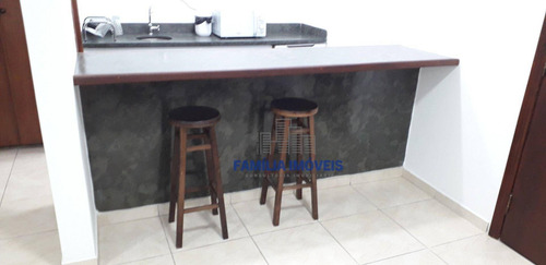 Imagem 13 de 30 de Flat Com 1 Dormitório Para Alugar, 38 M² Por R$ 2.449,98/mês - Centro - São Vicente/sp - Fl0034