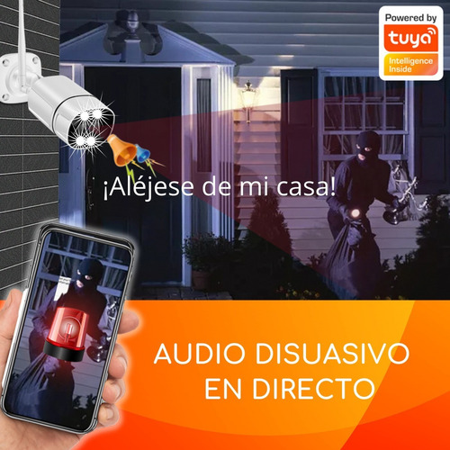 Imagen 5 de 10 de Kit 2 Cámaras Wifi 2k+memoria+pantalla Seguridad Inteligente