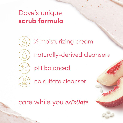 Dove Crema Exfoliante Corporal Para Mujer 425g Durazno