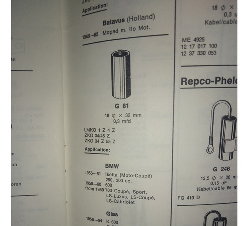 Condensador Bmw Isetta Glass Steyr Daimler Puch