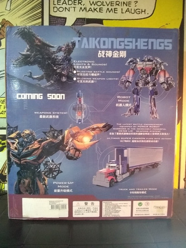 Imagen 2 de 3 de Transformer Optimus Price Se Transforma En Camión Sonidos