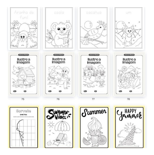 Pacote De Desenhos Infantis P/ Colorir 270 Folhas Em Pdf