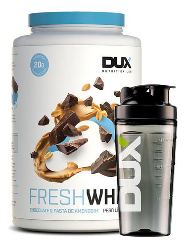 Freshwhey Chocolate E Pasta De Amendoim 900g + Coqueteleira