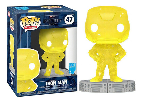 Figura Funko Pop Marvel Infinity Saga Serie Artística Iron Man Coleccionable 3+