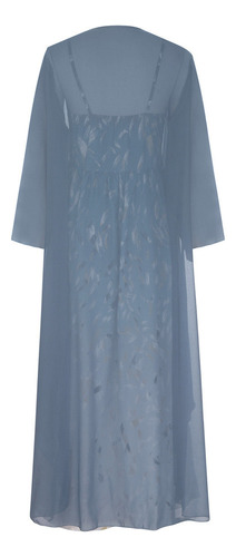 Vestido De Verano Para Mujer Con Mangas 3/4 Y Conjunto De Do