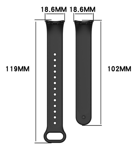 Bd 8 Correas De Silicona Para Xiaomi Mi Band 8 Extensible