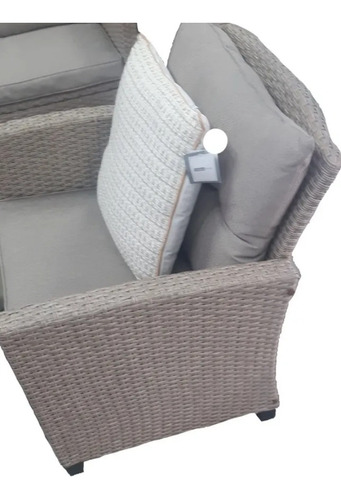 Elegante Comedor Rattan Sintético, Exteriores, Jardín