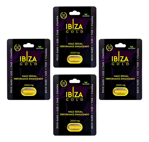 4 Ibiza Gold Capsula Vigorizante Masculino + Rendimiento
