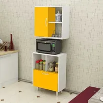 Comprar Mueble Cocina Alacena Porta Microondas Despensero Color Blanco