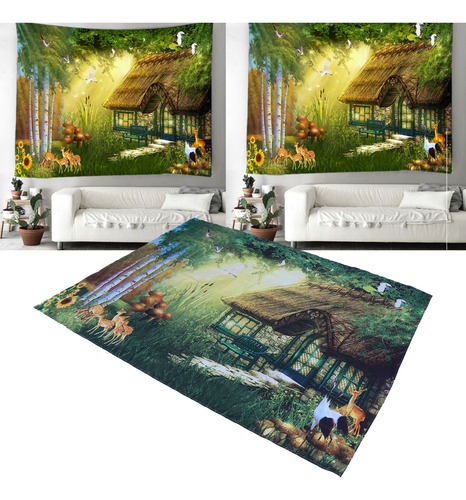 Tapiz De Pared Con Forma De Cuento De Hadas Con Forma De Bos