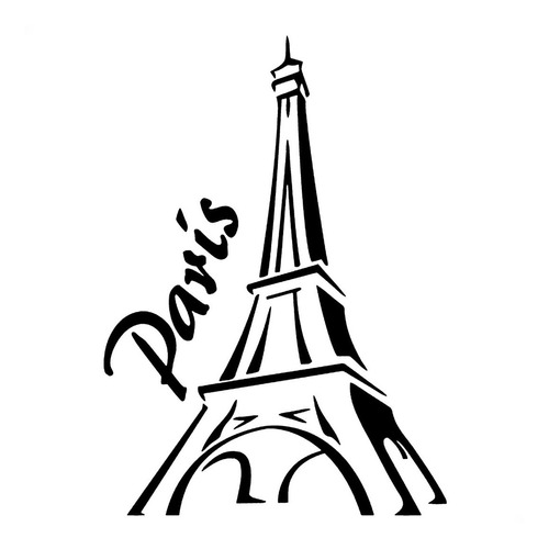 Adesivo Várias Cores 80x115cm - Paris Torre Eiffel França Vi