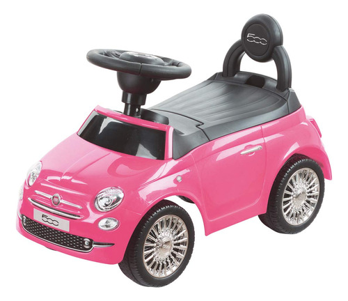 Best Ride On Cars Fiat 500 Push Car S, Color Rosa