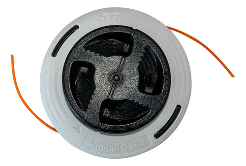 Carretel Autocut 26-2 Stihl Original Automatico P/ Fs55/80 Preto E Branco